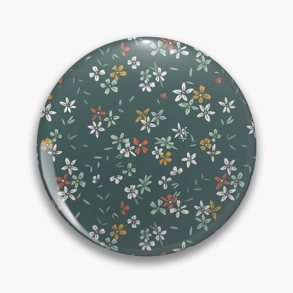 Item preview, Coral & Teal Simple Ditsy Floral designed and sold by StudioPosies.