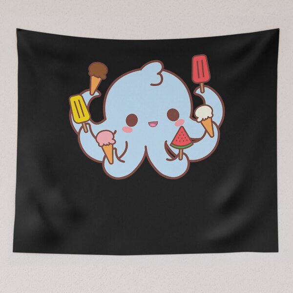 Item preview, Kawaii Octopus Tako Ice Cream Lover Popsicle Watermelon Cute designed and sold by ANABARRIOS.