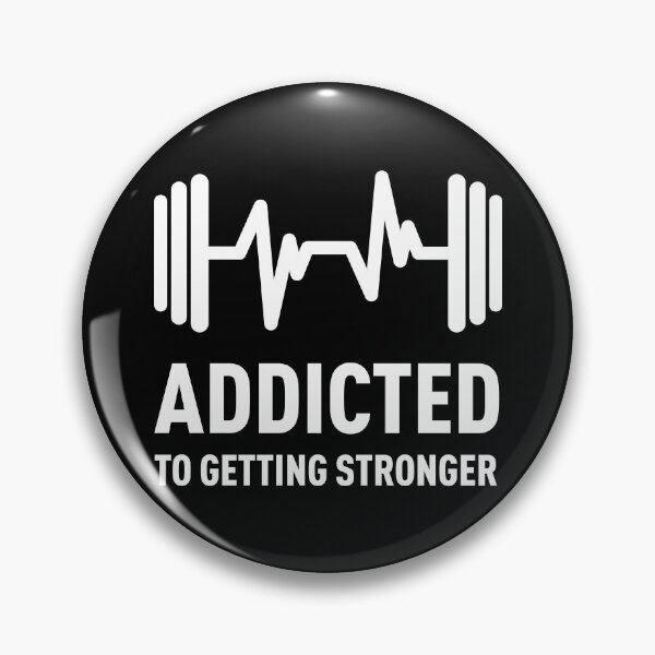 Item preview, Addicted to Getting Stronger, Gym Quote Saying designed and sold by ClaudiaGrosso.