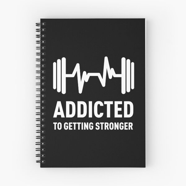 Item preview, Addicted to Getting Stronger, Gym Quote Saying designed and sold by ClaudiaGrosso.