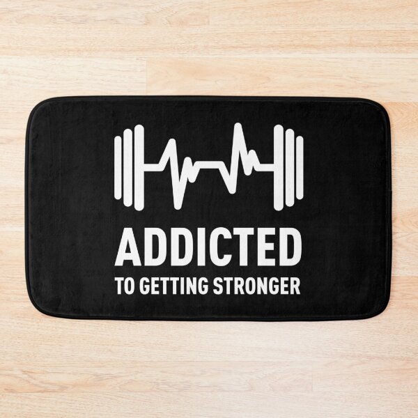 Item preview, Addicted to Getting Stronger, Gym Quote Saying designed and sold by ClaudiaGrosso.