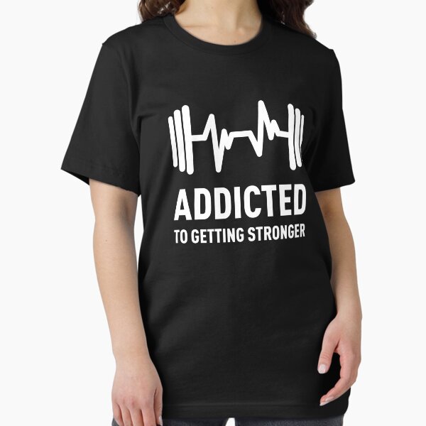 Item preview, Addicted to Getting Stronger, Gym Quote Saying designed and sold by ClaudiaGrosso.