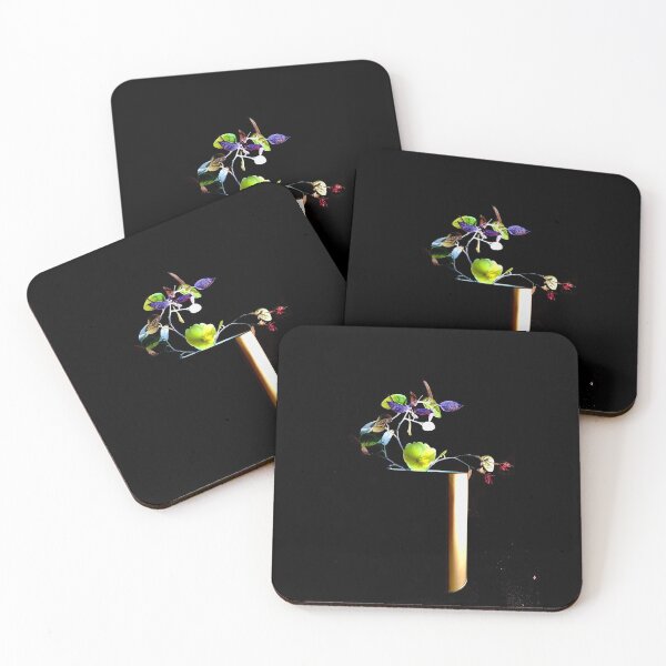 Item preview, Yellow flower and colorful leaves designed and sold by Pickleisgreen.