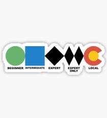 Ski Difficulties Sticker