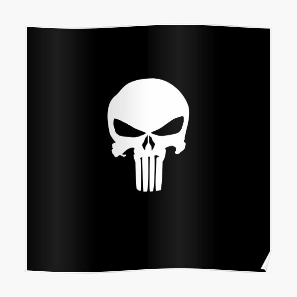 Poster Punisher Logo Redbubble