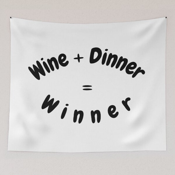 Item preview, WINE + DINNER = WINNER designed and sold by InputVSOutput.