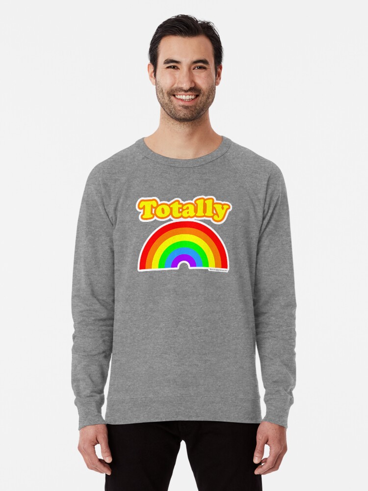 Alternate view of Totally Rainbow Logo Lightweight Sweatshirt