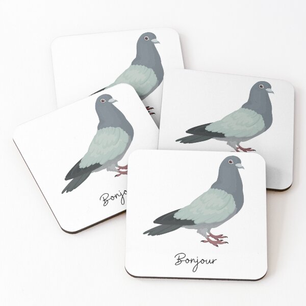 Item preview, Bonjour pigeon in Paris designed and sold by frenchstylehome.