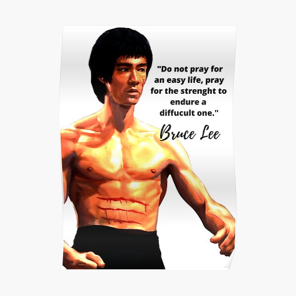 Poster Bruce Lee Redbubble