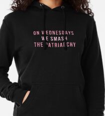 Mittwochs zerschlagen wir das Patriarchat Leichter Hoodie