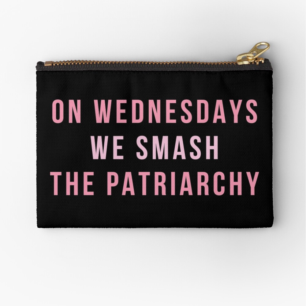 On Wednesdays We Smash The Patriarchy Zipper Pouch