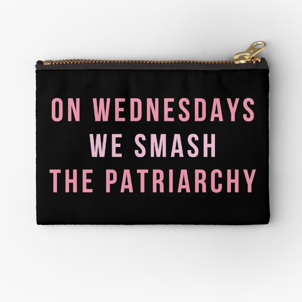 On Wednesdays We Smash The Patriarchy Zipper Pouch