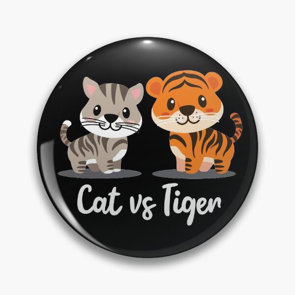 Item preview, Cute Cat vs Tiger Design designed and sold by PuddleofStars.