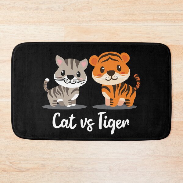 Item preview, Cute Cat vs Tiger Design designed and sold by PuddleofStars.