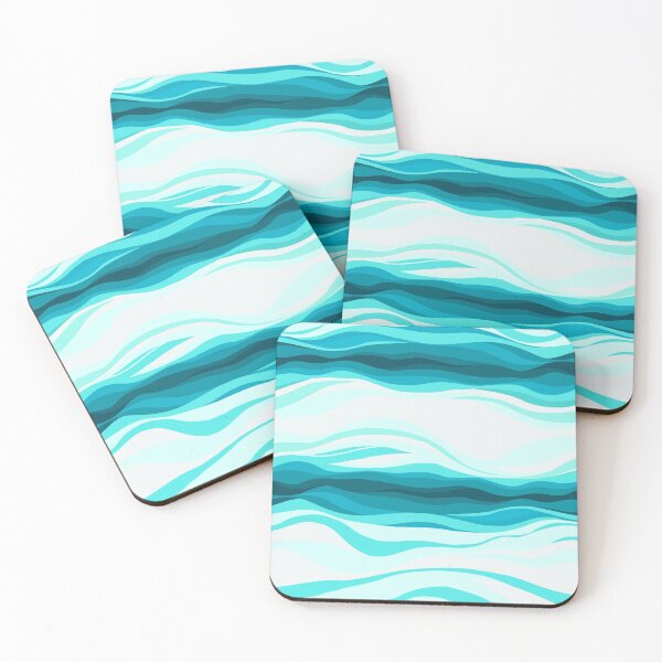 Item preview, turquoise ocean waves bliss designed and sold by TraceyHayesArt.