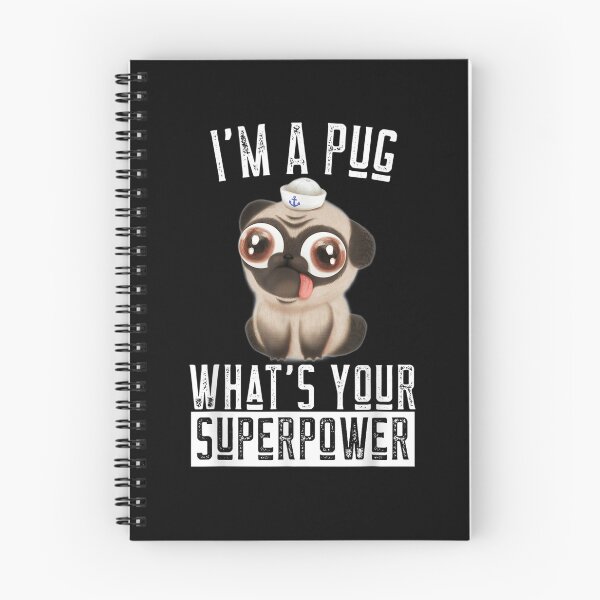 Item preview, I'm A Pug What's Your Superpower Funny Pug Cute Puglet Gift  designed and sold by aguilaro.