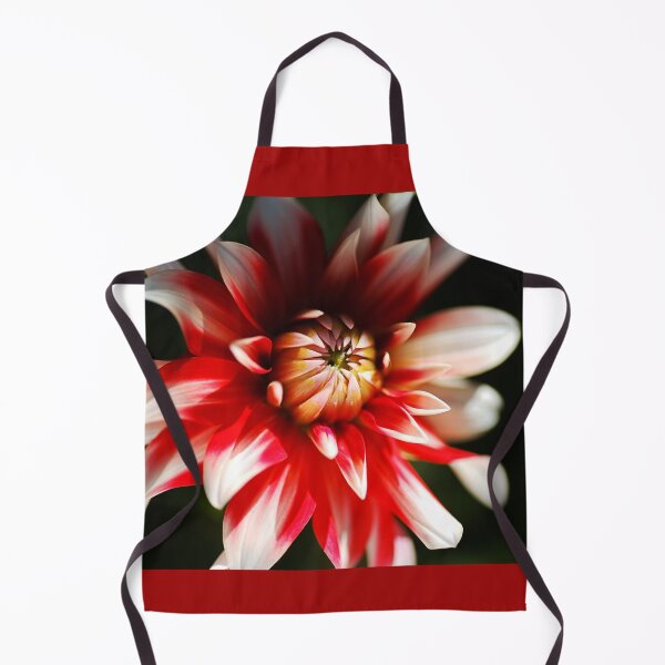 Item preview, Red White Dahlia Flower Eye Shy designed and sold by Joy Watson - Natural Light Photography .