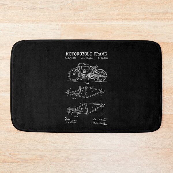 Item preview, Vintage Blueprint - Motorcycle Frame designed and sold by Rhu Creations.