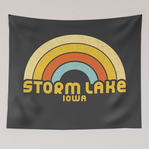 Item preview, Retro Storm Lake Iowa designed and sold by dk80.