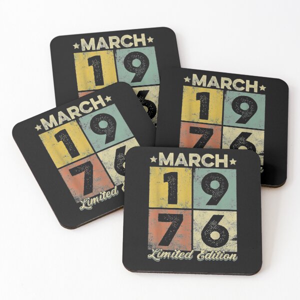 Item preview, Vintage March 1976 Retro 45th Birthday Gifts 45 Years Old  designed and sold by aguilaro.