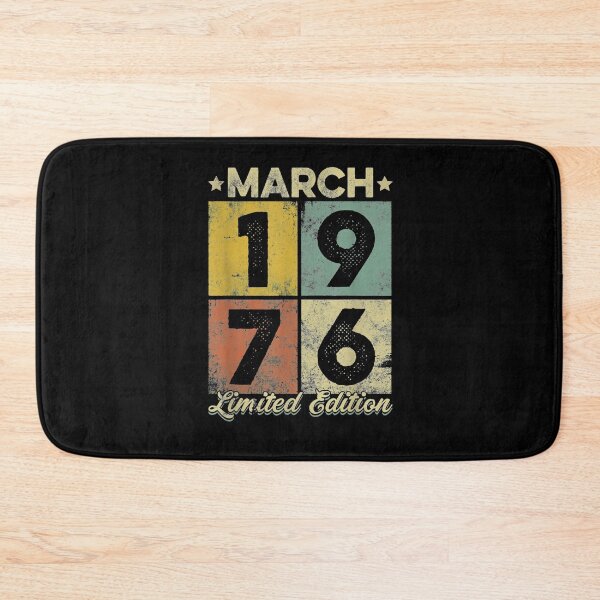 Item preview, Vintage March 1976 Retro 45th Birthday Gifts 45 Years Old  designed and sold by aguilaro.