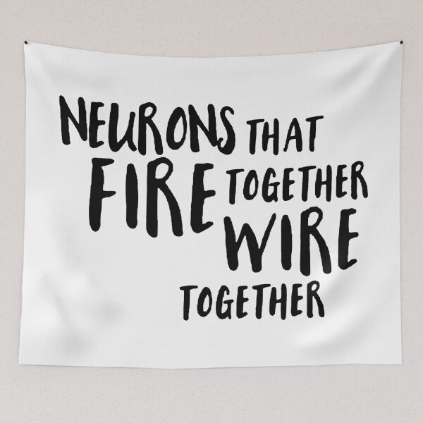 Item preview, Neurons that fire together wire together- Psychology Design designed and sold by Psychologist's Inventory.