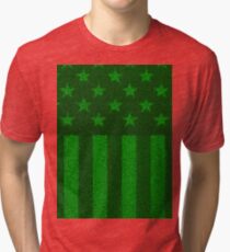 The grass and stripes Tri-blend T-Shirt