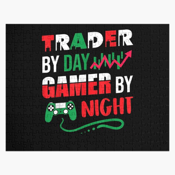 Funny Stock Market Forex Market Trader Gamer Graphic Quote Jigsaw Puzzle