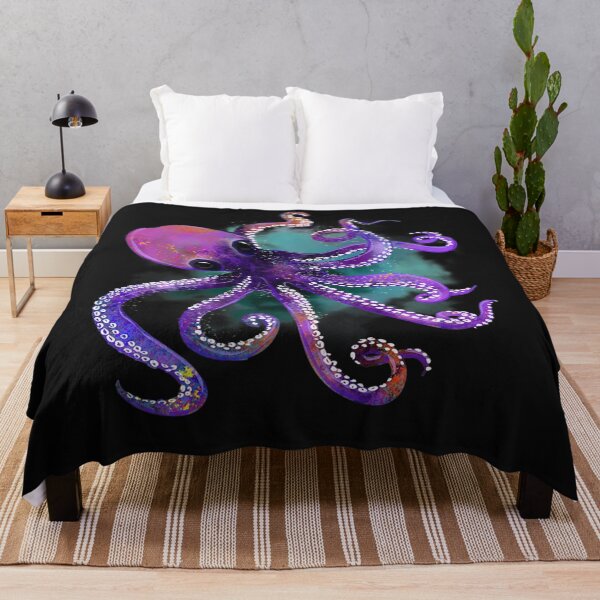 Item preview, wild purple octopus gift idea Premium designed and sold by ANABARRIOS.