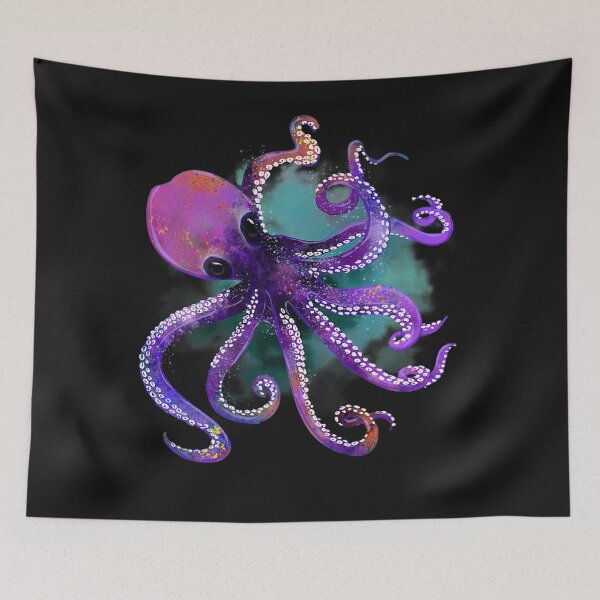 Item preview, wild purple octopus gift idea Premium designed and sold by ANABARRIOS.