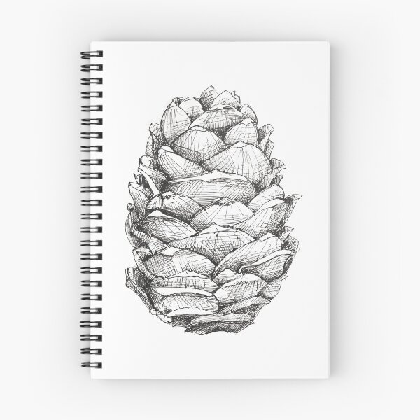 Item preview, Black and white wall art printable Cedar cone designed and sold by PicForHome.