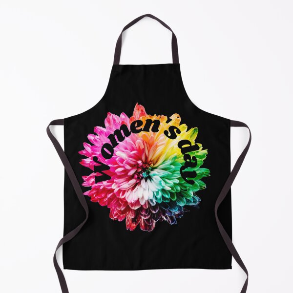 Item preview, Women's day with a very colourful flower - black text  designed and sold by AnnaBBS.