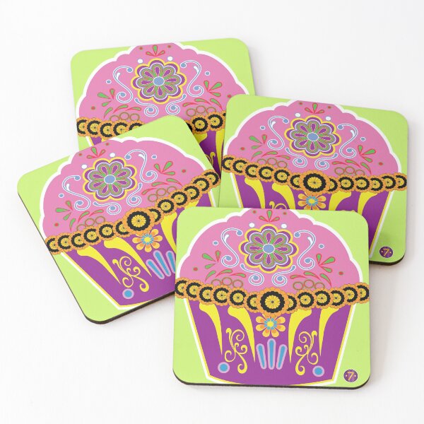 Item preview, El Cupcake Floreado designed and sold by pigeontax.
