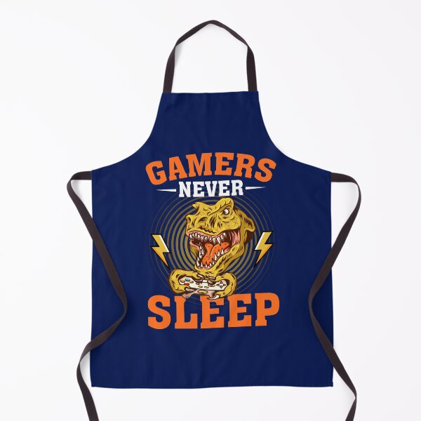 Item preview, Gamer's Never Sleep-T-rex video game gift for gaming addicts designed and sold by BRtisticDesigns.