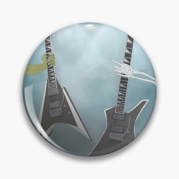 Item preview, manos de monstruo y esqueleto sosteniendo una guitarra designed and sold by iTrending.