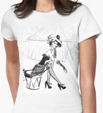 Fashion Circus Girl Portrait Women's Fitted T-Shirt
