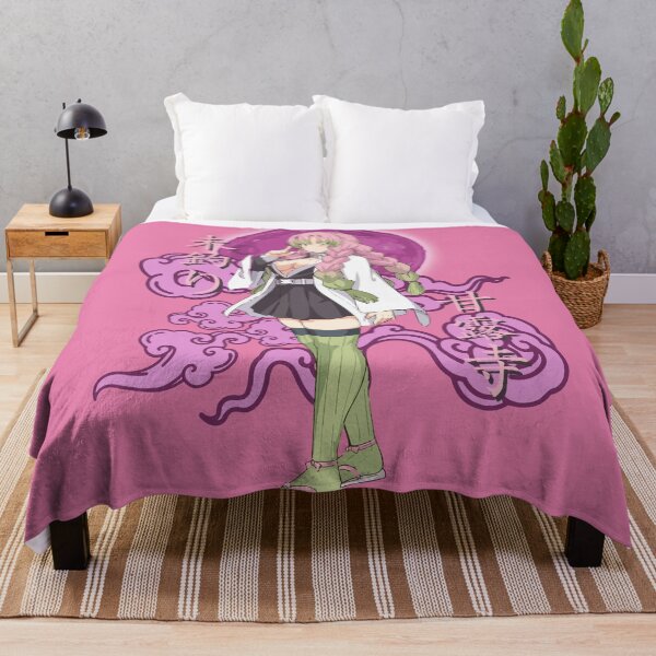 Mitsuri Kanroji - Kimetsu no Yaiba Throw Blanket