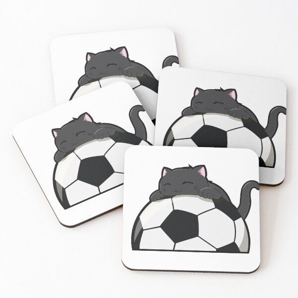 Item preview, Cute Cat Hugging A Soccer Ball designed and sold by kittengallery.