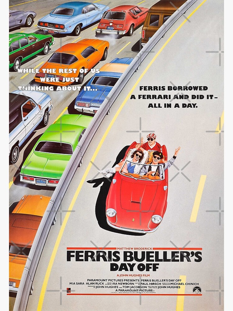 ferris bueller's day off vintage poster by tophsnumber1fan