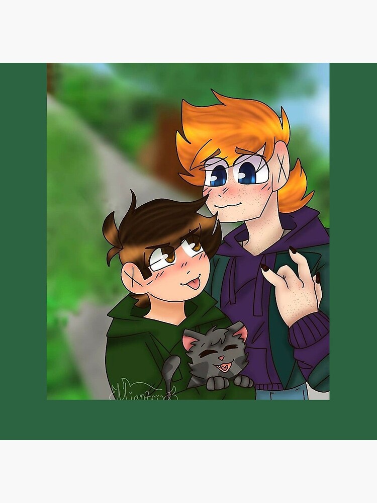 Edd and Matt walking in the park Pin for Sale by Miantrixx