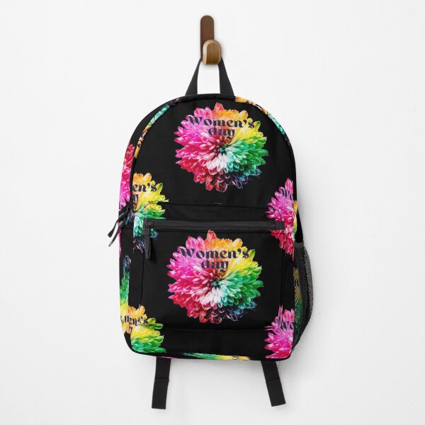 Item preview, Women's day with a very colourful flower - black text #2 designed and sold by AnnaBBS.