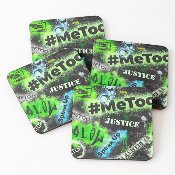 Item preview, #MeToo Green Graffiti Pattern designed and sold by Jarrod Vandenberg.