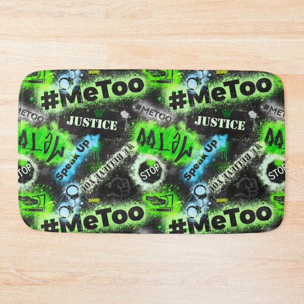 Item preview, #MeToo Green Graffiti Pattern designed and sold by Jarrod Vandenberg.