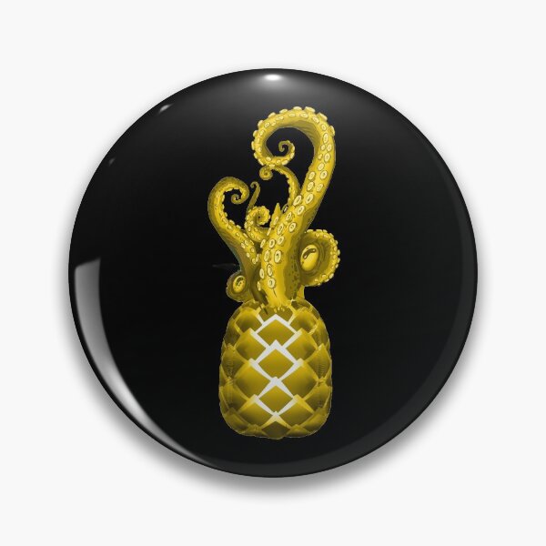Item preview, pineapple octopus golden designed and sold by gpsapparel.