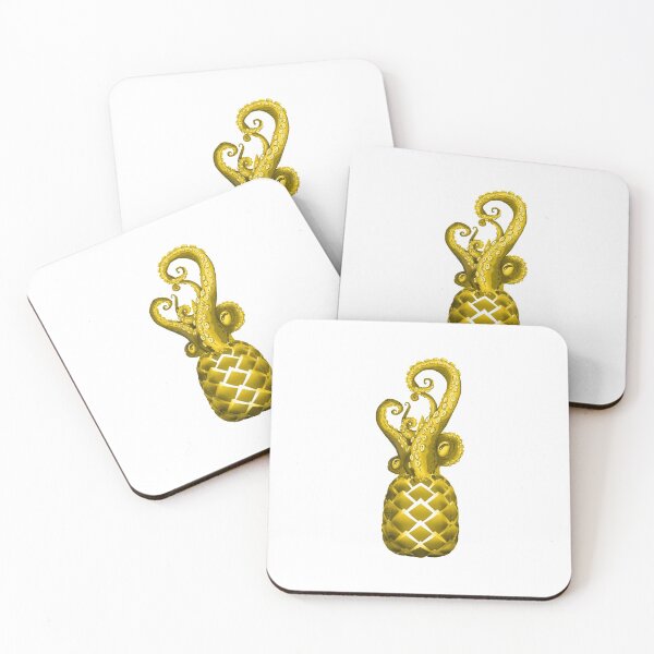 Item preview, pineapple octopus golden designed and sold by gpsapparel.
