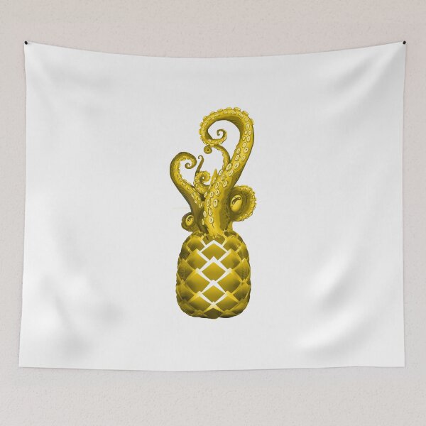 Item preview, pineapple octopus golden designed and sold by gpsapparel.