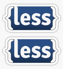 Less Sticker