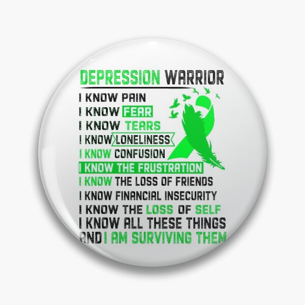 Item preview, I Am Depression Warrior, I Know All These Things and I Am Surviving Them designed and sold by DianabellShop.