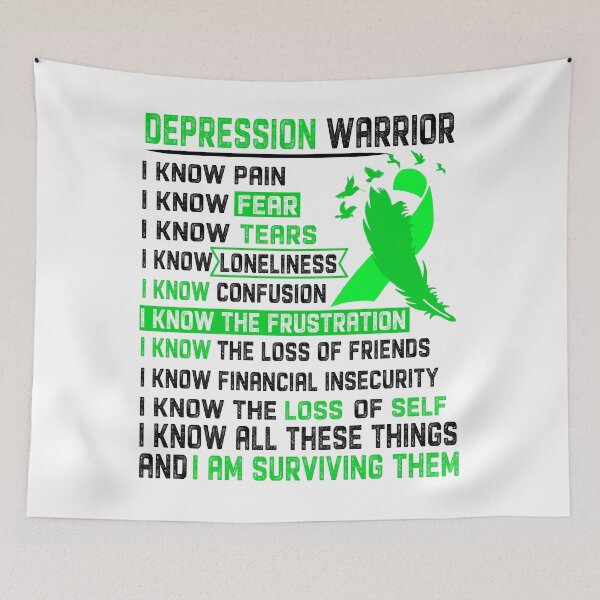 Item preview, I Am Depression Warrior, I Know All These Things and I Am Surviving Them designed and sold by DianabellShop.