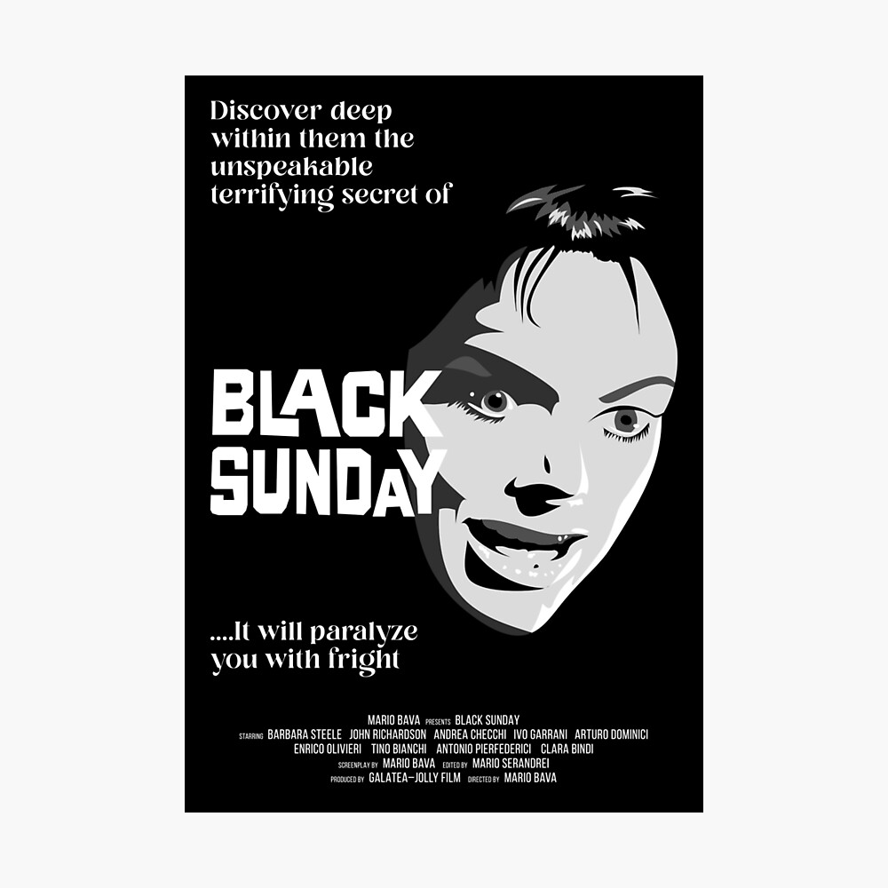 BLACK SUNDAY Movie POSTER 27x40 Barbara Steele John Richardson Ivo Garrani 